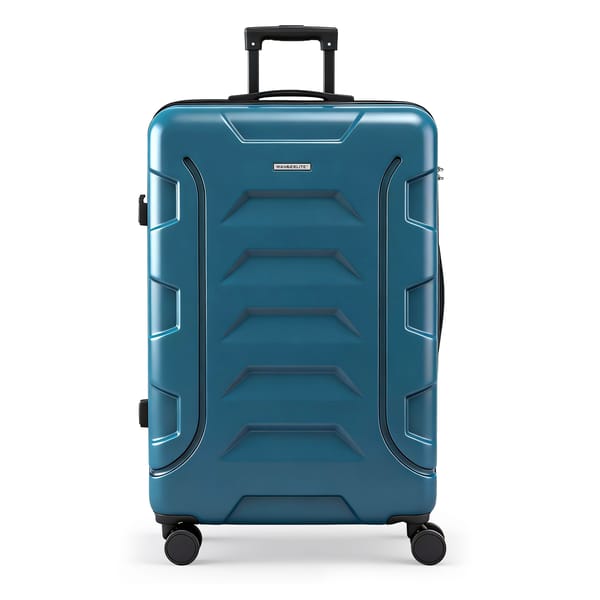 Wanderlite 28" Hard Shell Luggage | TSA Lock & 360° Spinner Wheels | Teal & Black