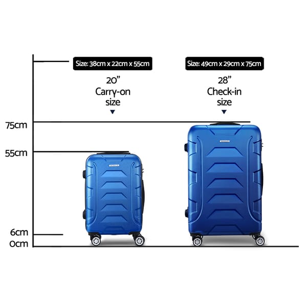 Wanderlite 2-Piece Hard Shell Luggage Set | TSA Lock | 20" & 28"