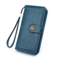 Women's Wallet Organizer Purse with Card Slots - Blue
