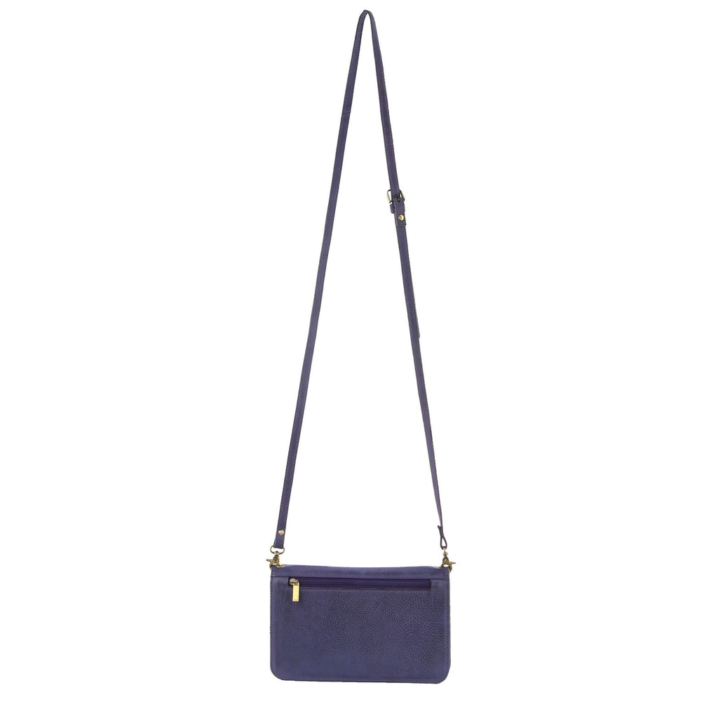 Pierre Cardin Ladies Leather Clutch Wallet - RFID Protected | Purple