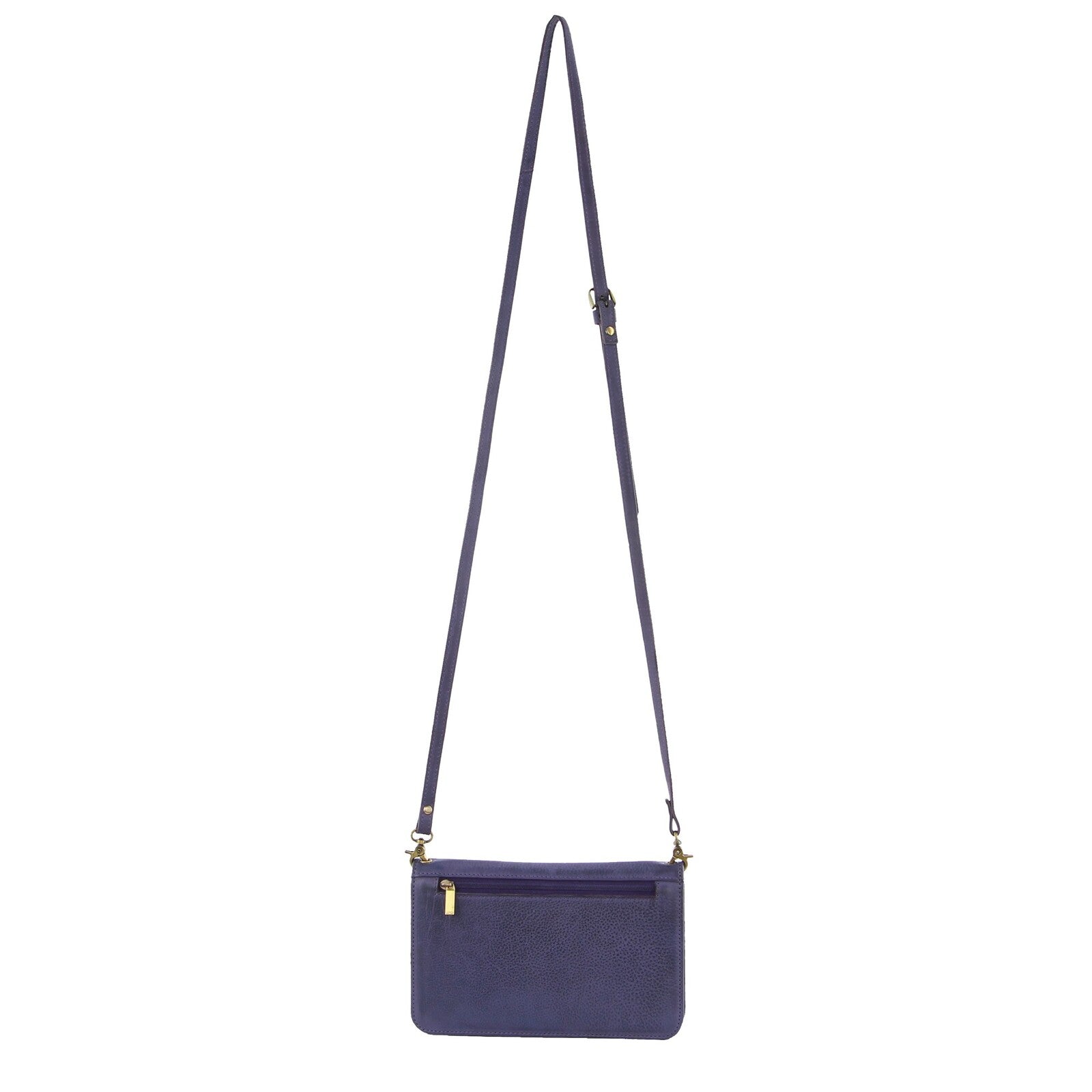 Pierre Cardin Ladies Leather Clutch Wallet - RFID Protected | Purple