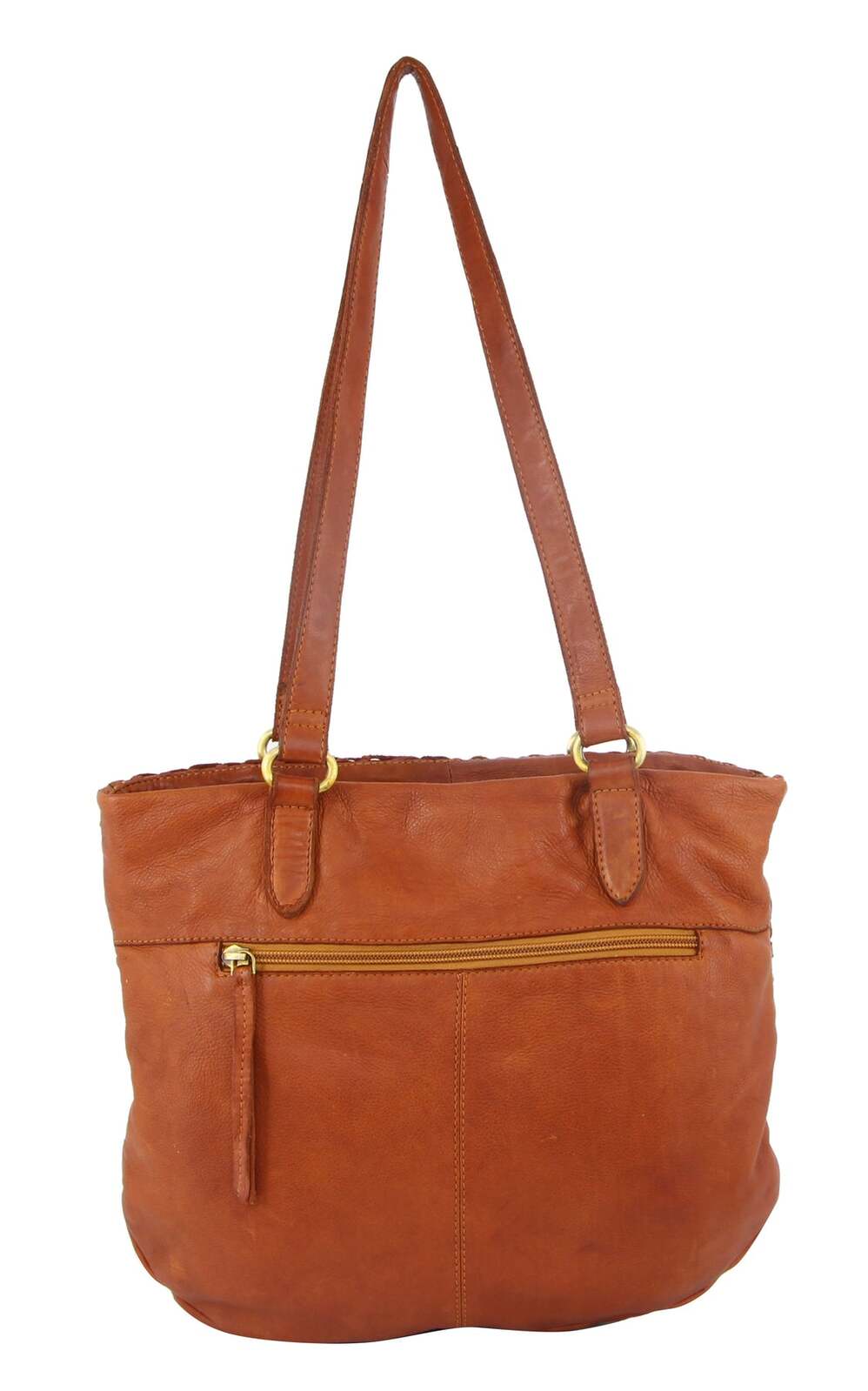 Pierre Cardin Woven Leather Shoulder Bag – Cognac