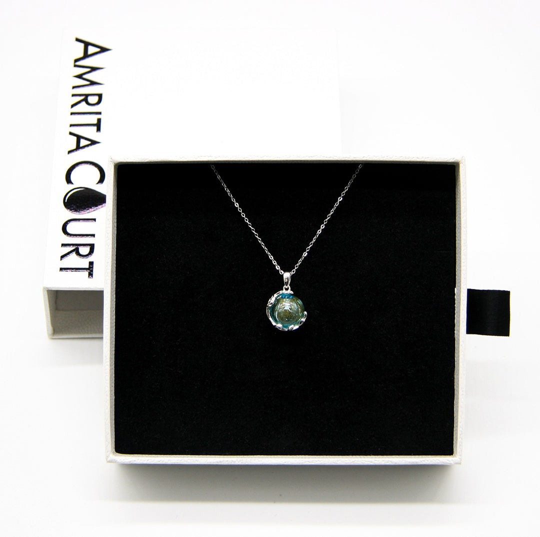 Aroma Diffuser Necklace Gift Box – Light Blue