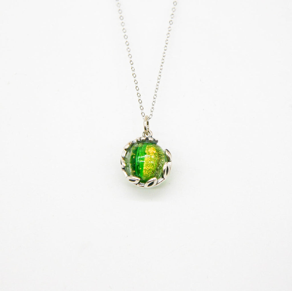 Aroma Diffuser Necklace Gift Box – Gold Green