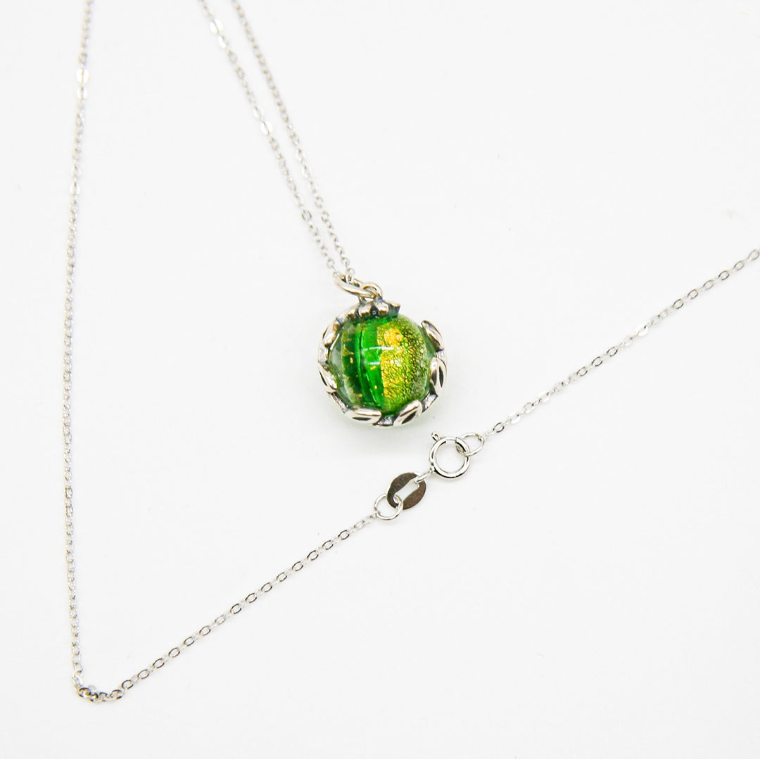 Aroma Diffuser Necklace Gift Box – Gold Green
