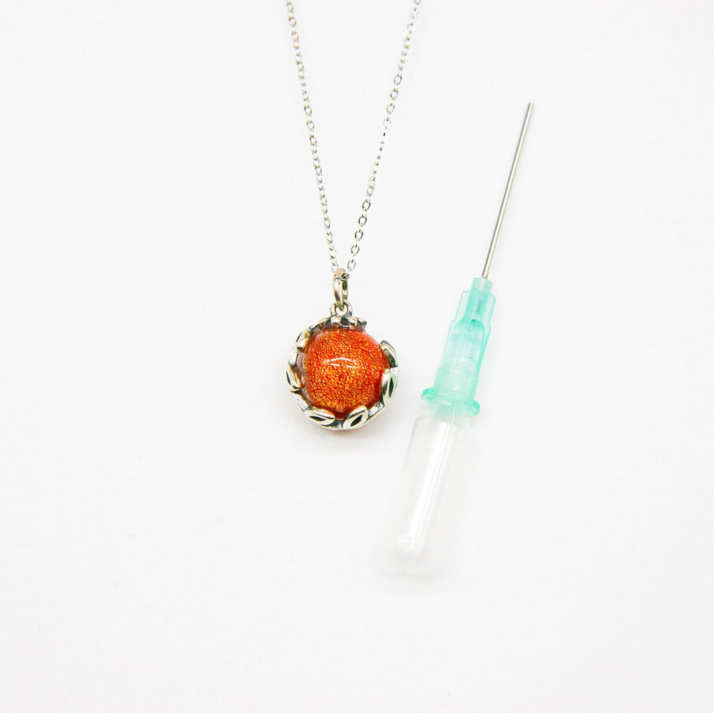 Aroma Diffuser Necklace Gift Box – Fire Red