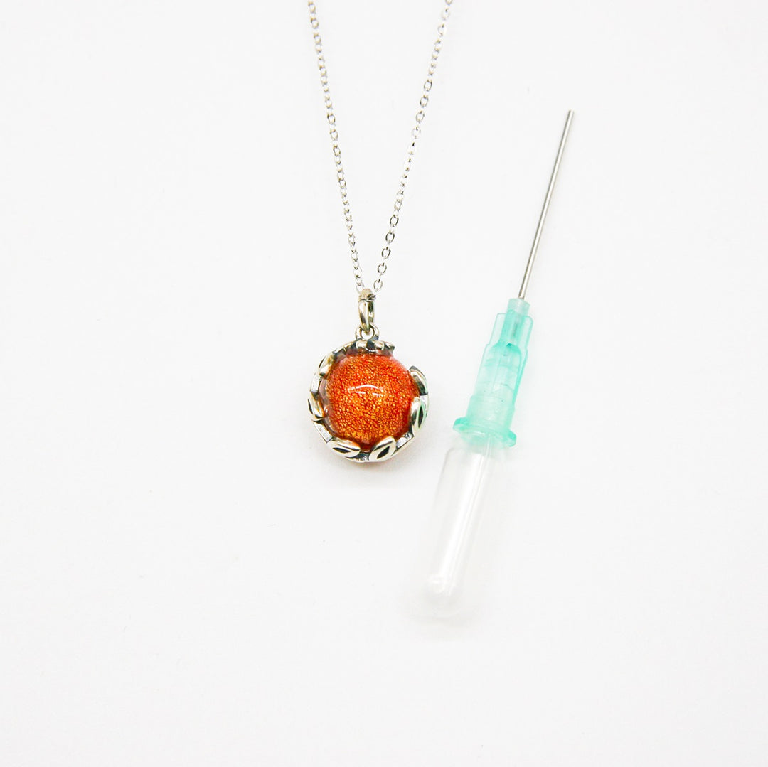 Aroma Diffuser Necklace Gift Box – Fire Red