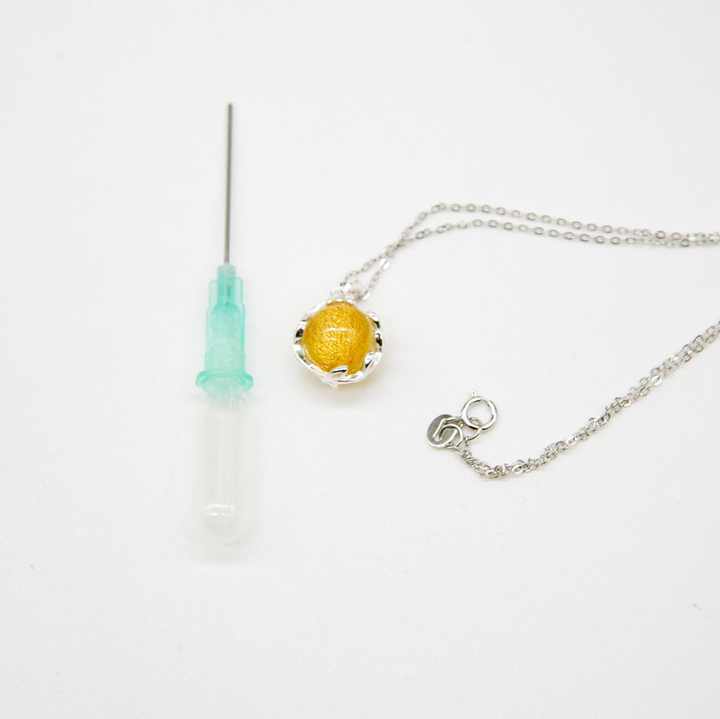 Aroma Diffuser Necklace Gift Box – Golden Yellow