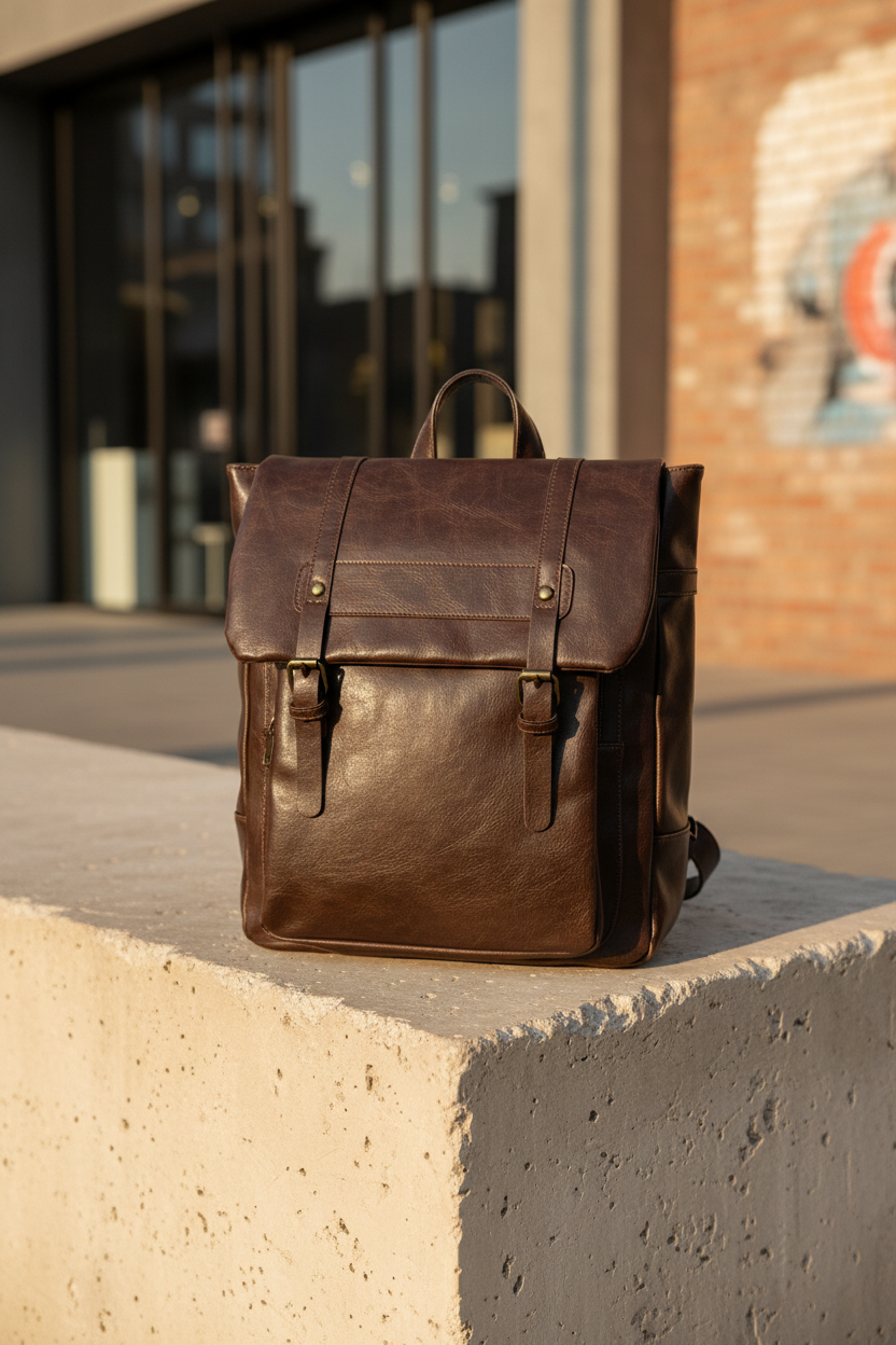 Brown Vintage Rucksack