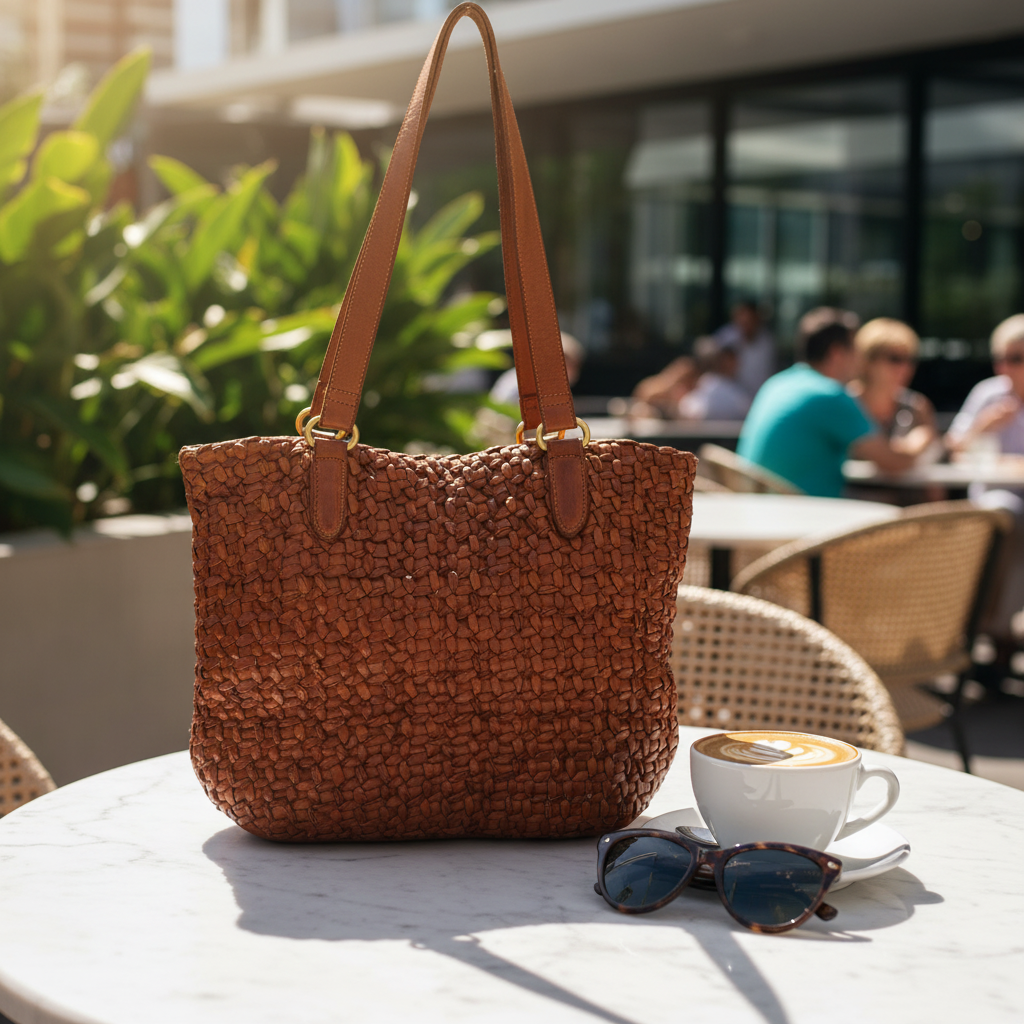 Cognac Shoulder Bag Lifestyle
