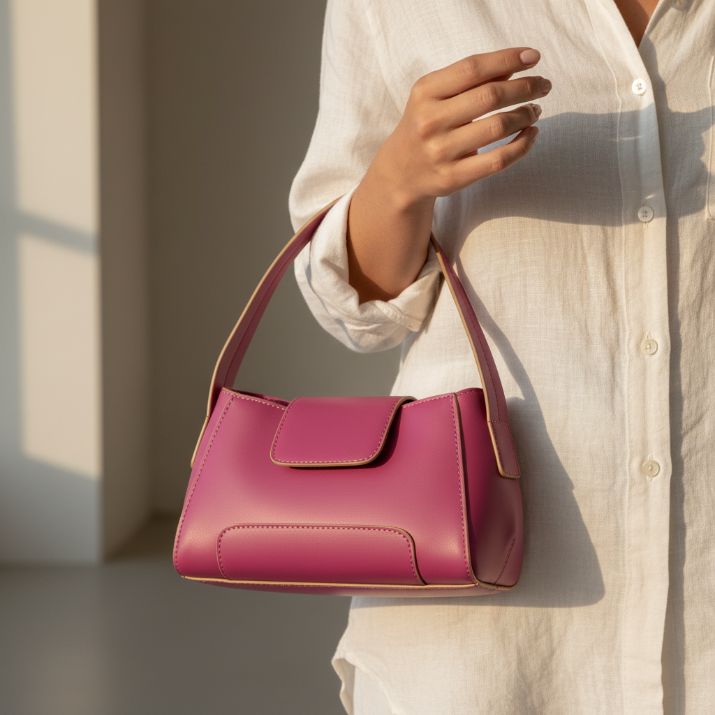 Magenta Mini Tote Lifestyle